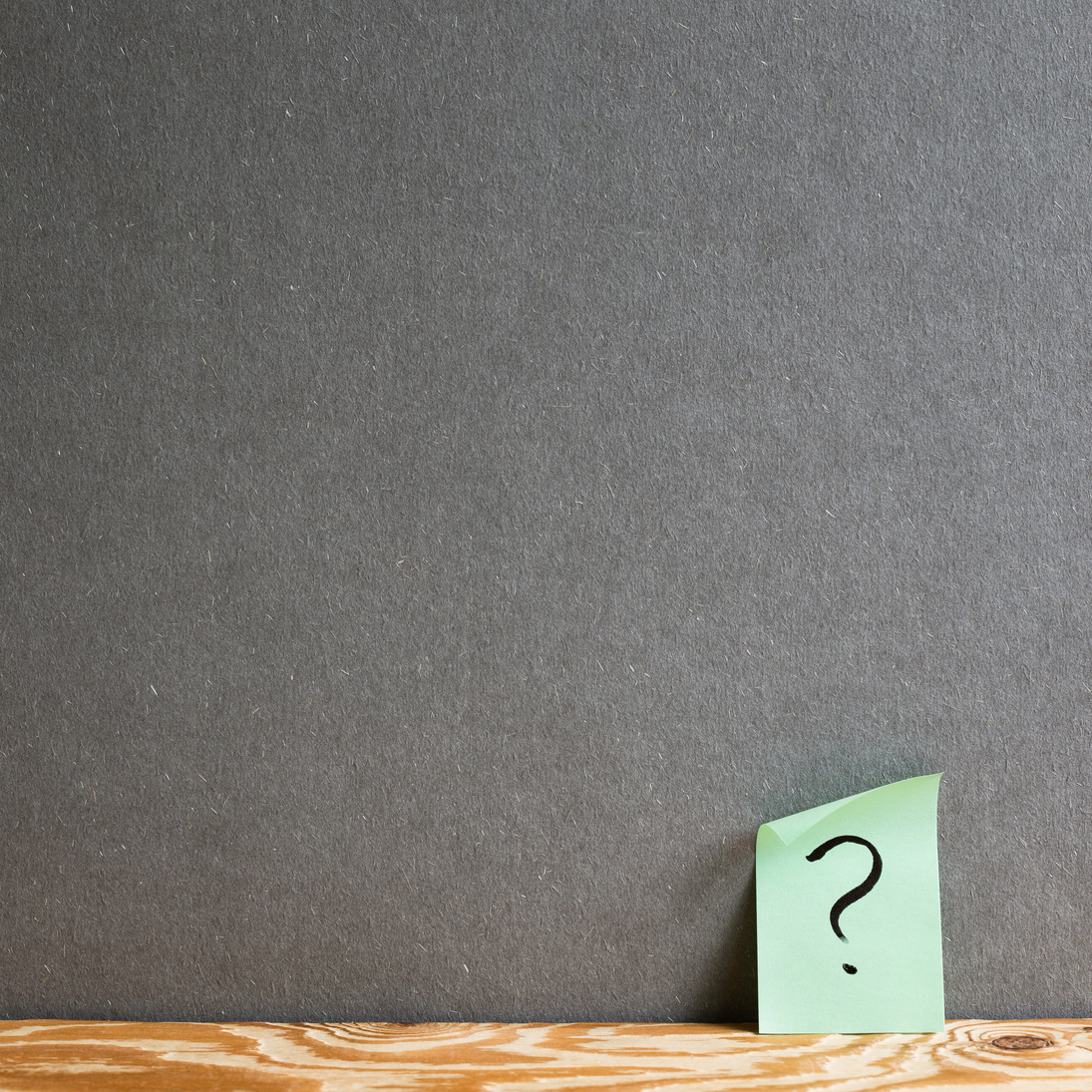 Sticky Note with Question Mark 